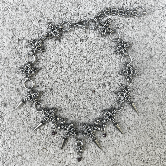 X Spike Necklace