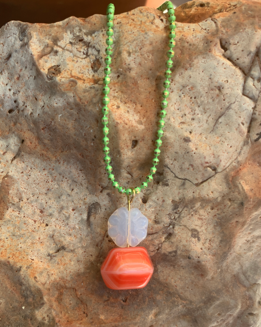 FLOWER CREAMSICLE CHARM